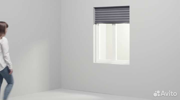 Жалюзи IKEA шоттис тёмно-серые блекаут