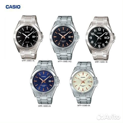 Часы Мужские Casio MTP-1308D-1A