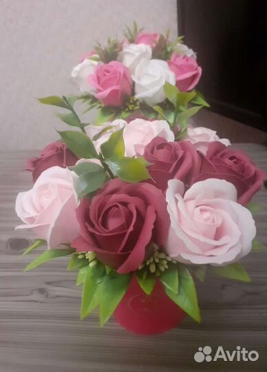 Букет из мыльных цветов