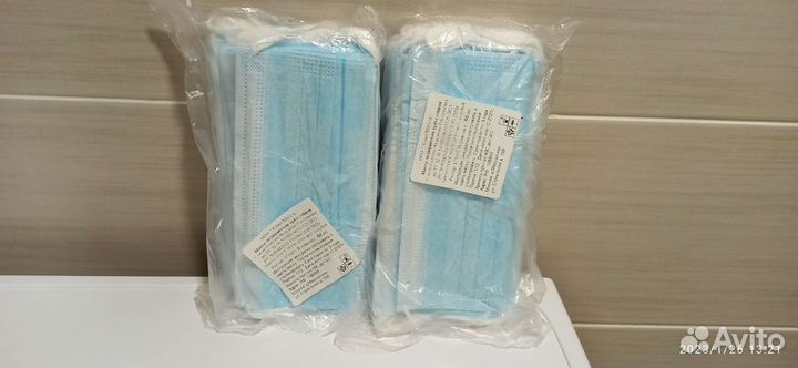 Маска медицинская трехслойная