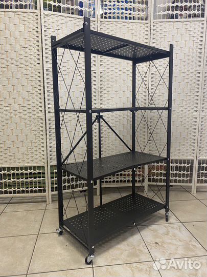 Полка- стеллаж для хранения складной металл