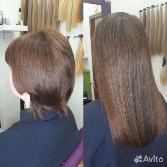 Загущение волос на очень короткие волосы