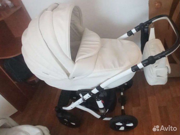 Коляска 3 в 1 эко кожа