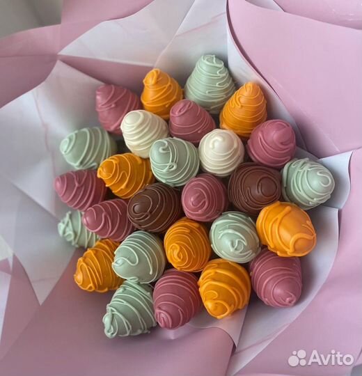 Клубника в шоколаде букеты