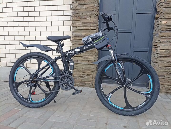 Новые BMW двухподвес 26 литые,21 скорость Shimano