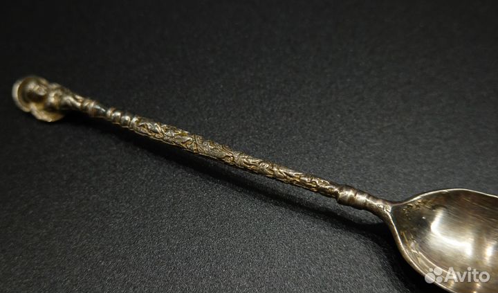 Крестильная детская ложка Ангел Херувим серебро