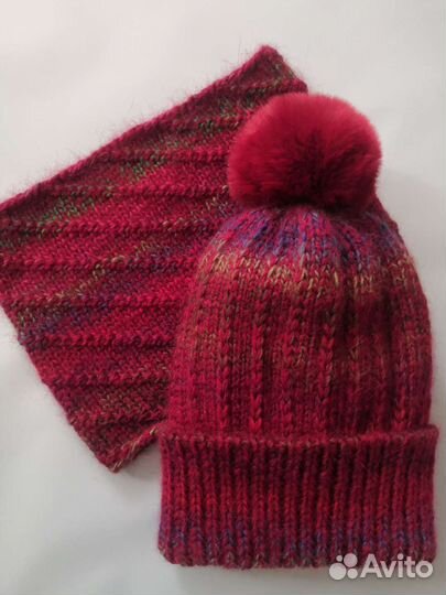 Шапка и снуд для девочки