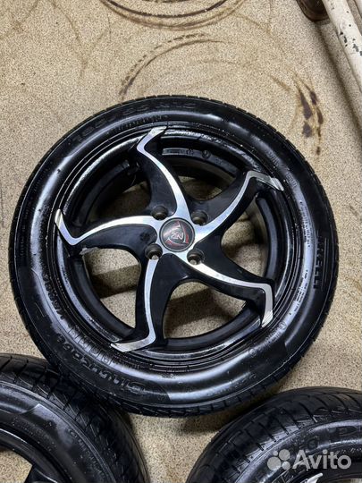 Диски NZ 4x98 + резина pirelli 185/55 r15 б/у