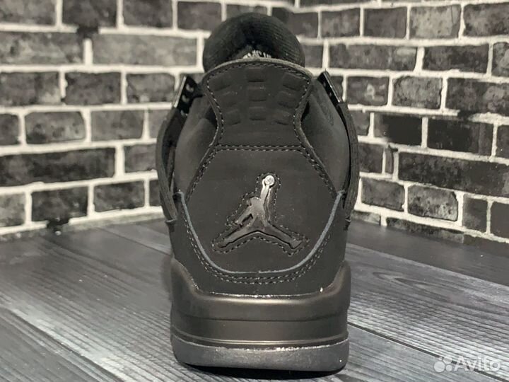 Nike Air Jordan 4 Black Cat женские кроссовки