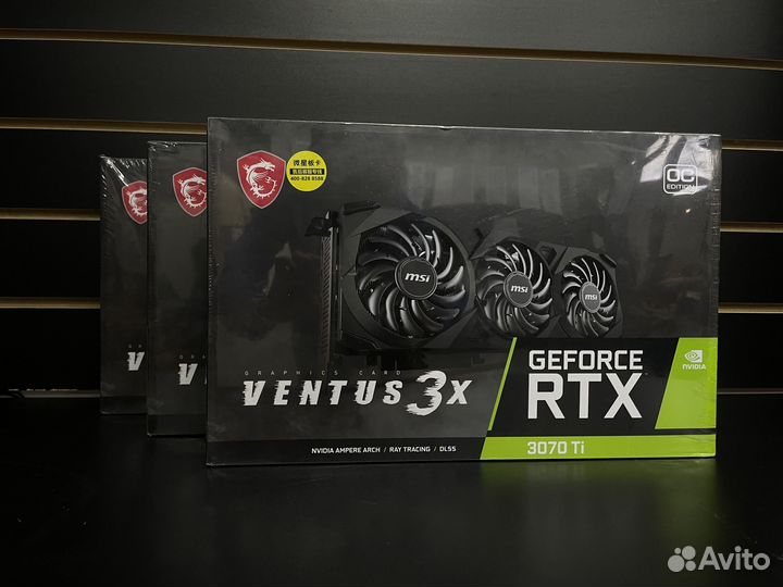 Новые Видеокарты RTX 3070 Ti MSI Ventus 3x 8GB