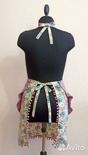 Фартук кухонный с цветами ручная работа