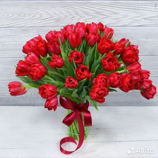 Букет цветов из тюльпанов