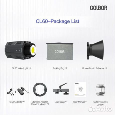 Colbor CL60 Bi-color 2700 - 6500K Гарантия 1год