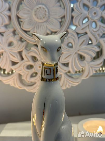 Статуэтка кошка фарфор