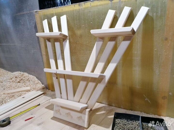 Полка для бани из Липы