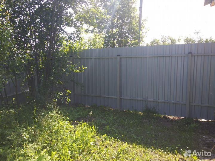 Забор из профлиста под ключ