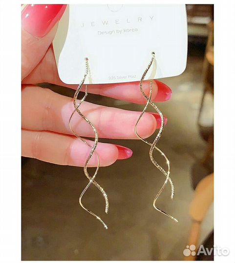 Серьги бижутерия новые