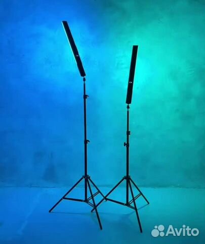 Комплект очень яркого RGB LED света: стики+штативы