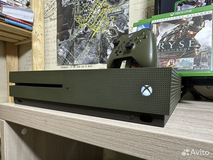 Xbox One S 1TB + куча игр, гарантия