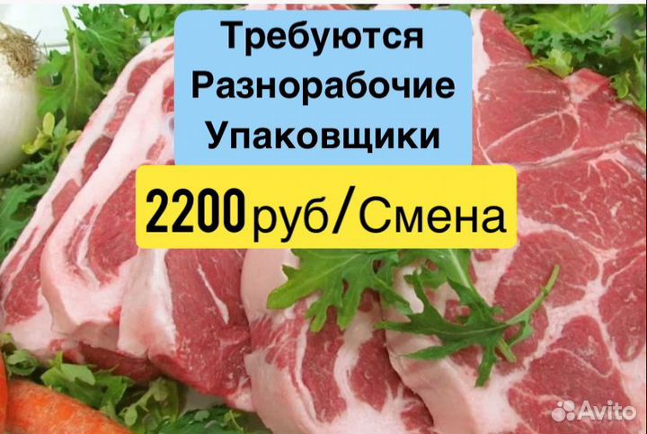 Упаковщик на мясокомбинат Воронежская обл