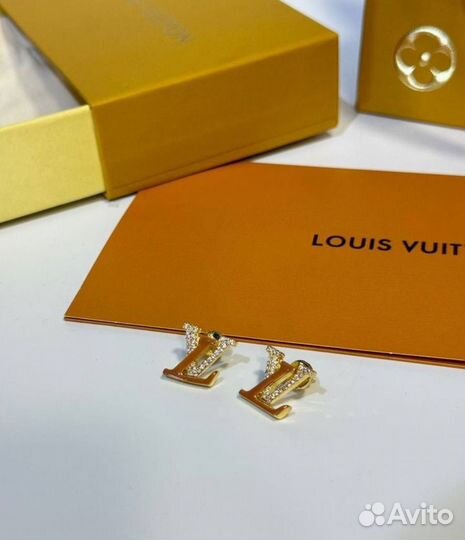 Серьги louis vuitton