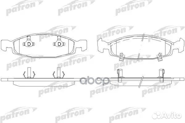 Колодки торм,пер, PBP1523 patron