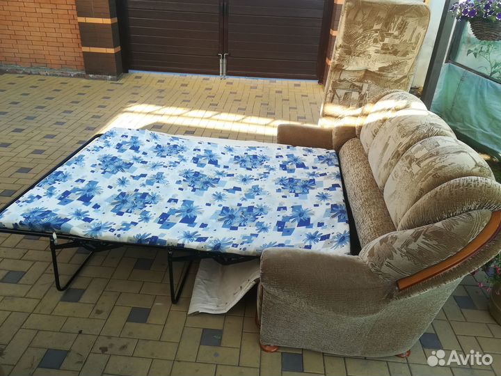 Диван и 2 кресла комплект бу