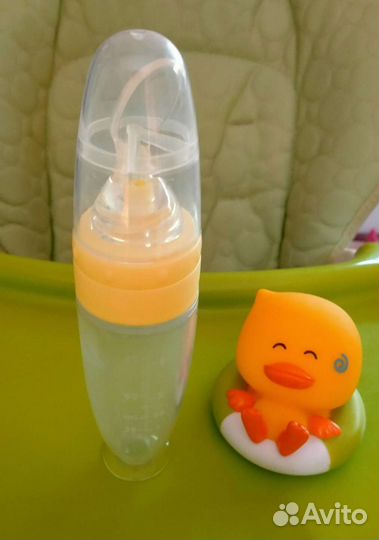 Силиконовая ложка с контейнером