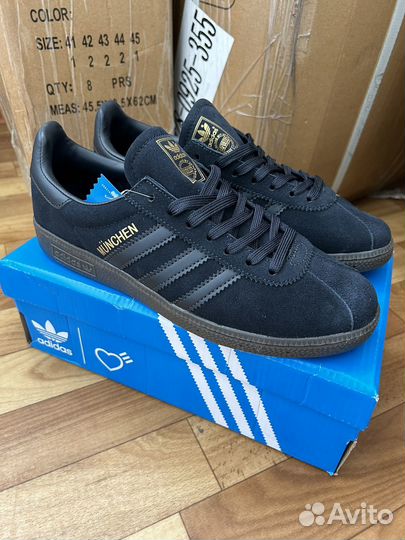 Кроссовки adidas munchen navy замш синие 42