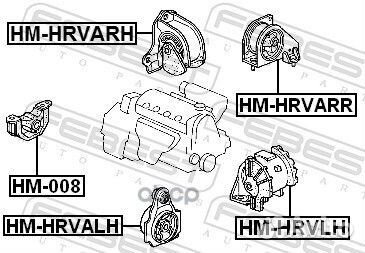 Опора двигателя honda HR-V 98-05 зад. AT HM-hrvarr