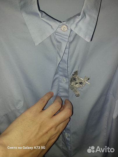 Школьная рубашка для девочки Noble People 164 р-р