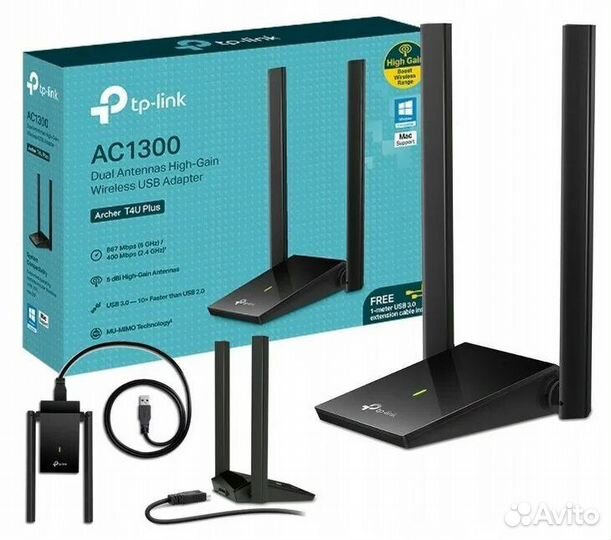 Wi-Fi адаптер TP-Link Archer T4U Plus