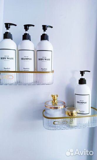 Полка для ванной и кухни без сверления