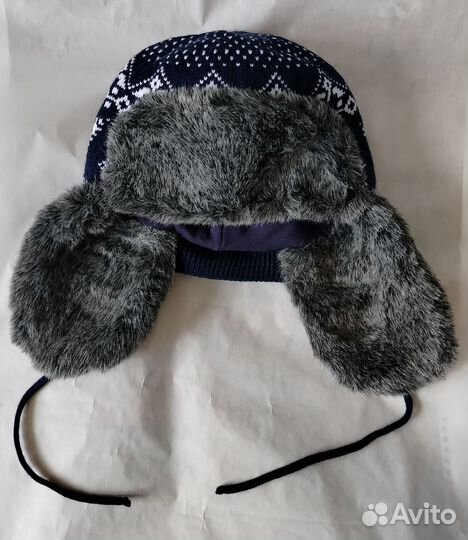Шапка-ушанка мужская р. 56-58 и шарф