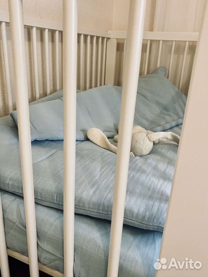 Постельное белье в детскую кроватку из муслина