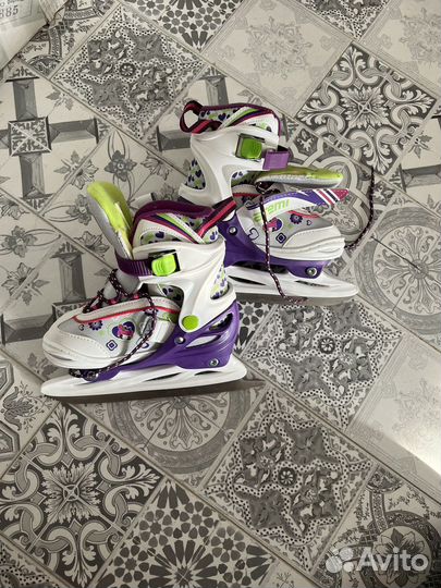 Коньки детские раздвижные 30-33