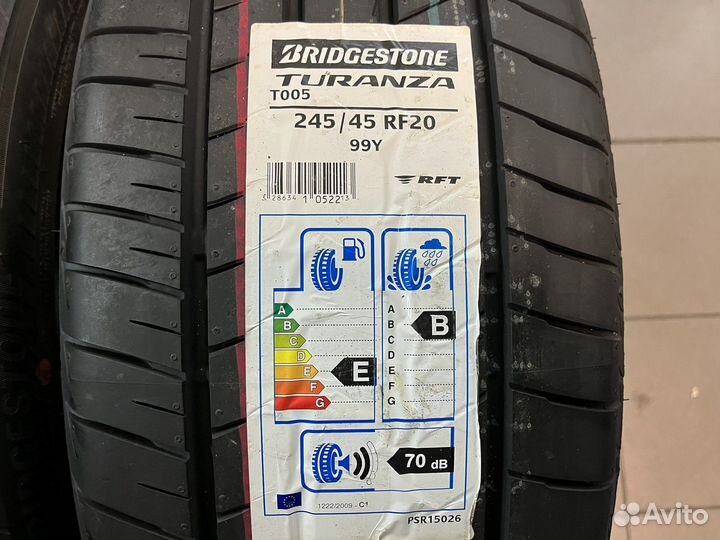 Bridgestone Turanza T005 275/40 R20 и 245/45 R20