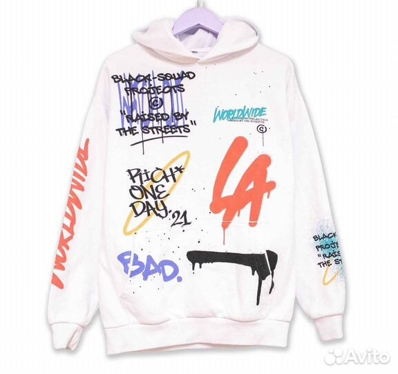 Толстовка Black Squad y2k