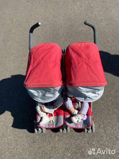 Прогулочная коляска трость maclaren для двойни