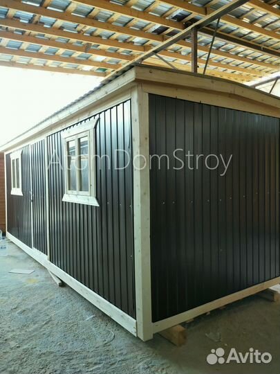 Бытовка деревянная утепленная с электрикой