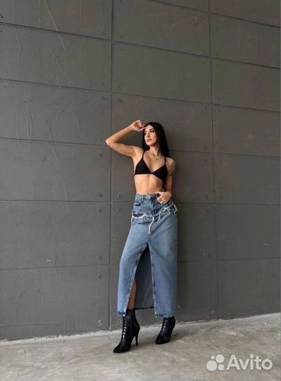 Юбка джинсовая