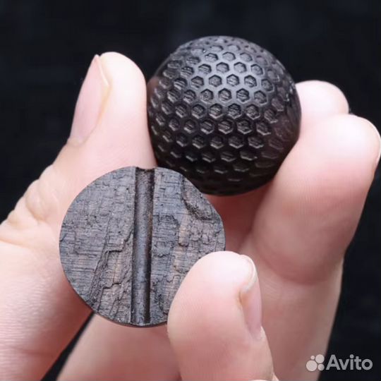 Браслет из черного дерева 20 мм. Эбеновое дерево