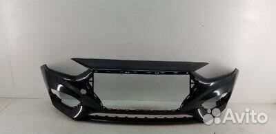 Новый передний бампер черный Hyundai Solaris 2 дор