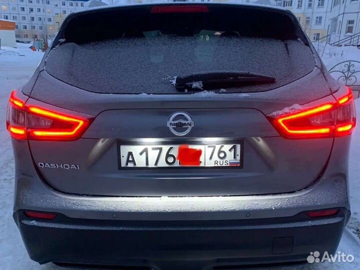 Светодиодная подсветка номера на Nissan