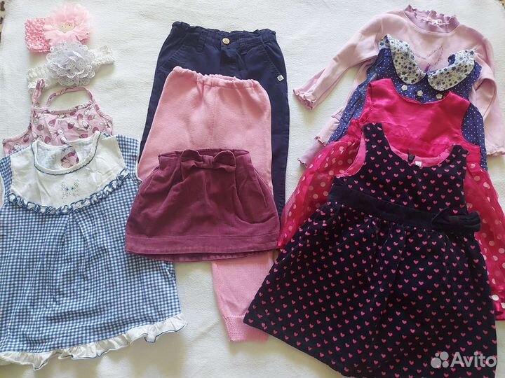 Вещи для девочки пакетом (р.80-98)