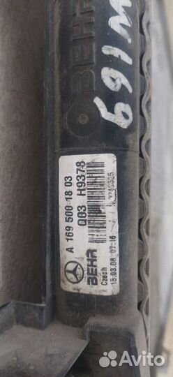 Радиатор основной Mercedes Benz W169