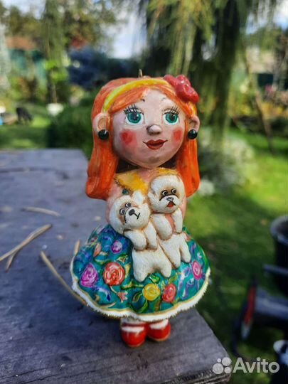 Елочные игрушки куколка