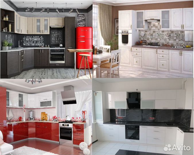 Кухня для 5 квадратных метров (цена за комплект)