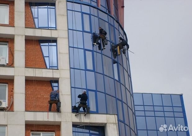 Мойка окон. фасада. послестрой. клининг