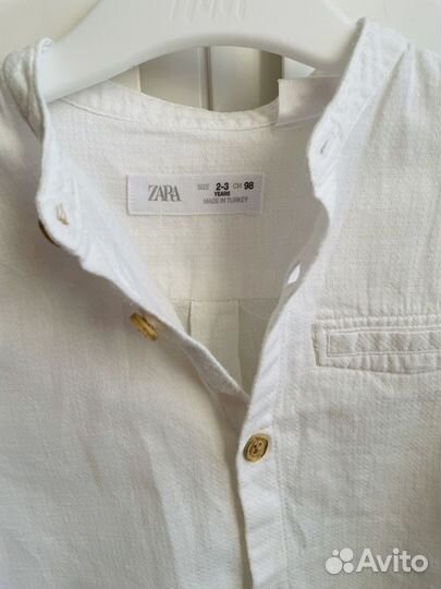 Рубашка zara для мальчика 98